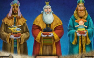 LOS MAGOS DE ORIENTE LLEGAN AL COLE