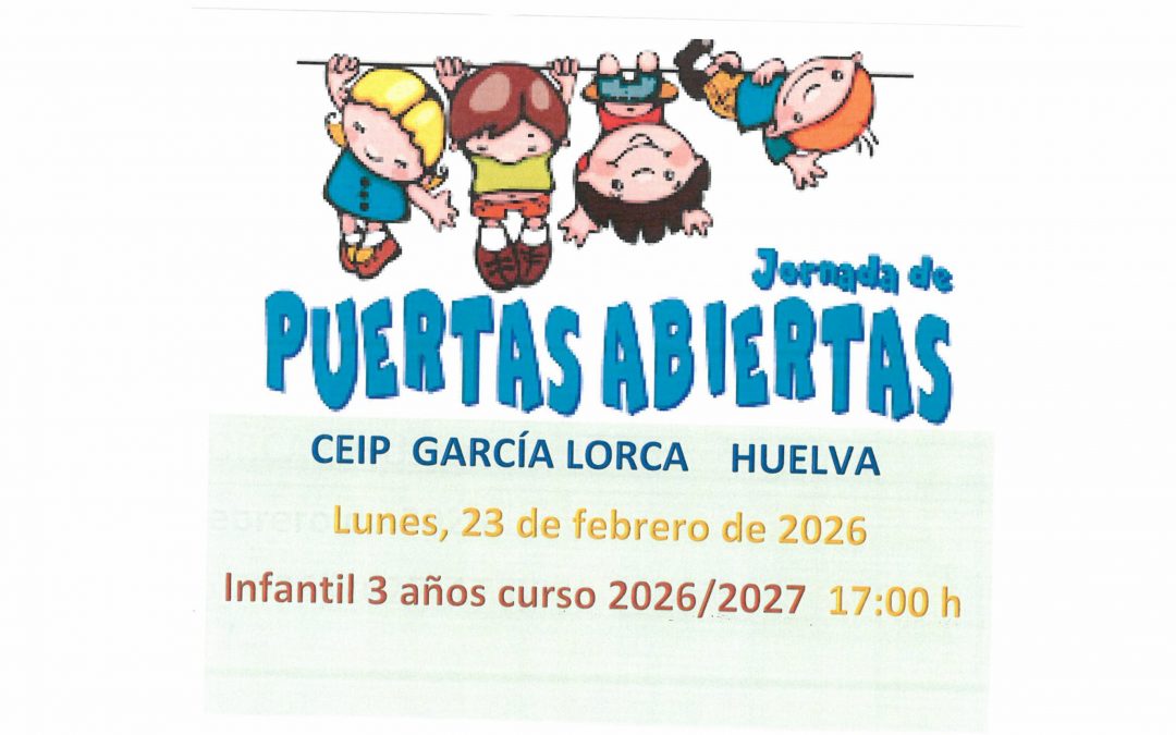 JORNADA DE PUERTAS ABIERTAS CURSO 2026/2027